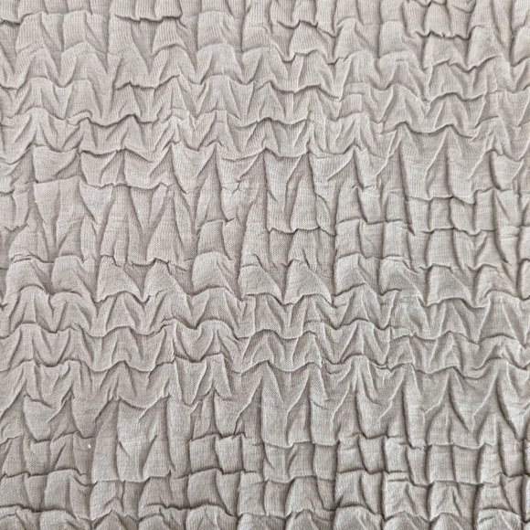 RAFAEL Essential Women's Ruched Top Blouse Size M Tan NWOT - Picture 4 of 5